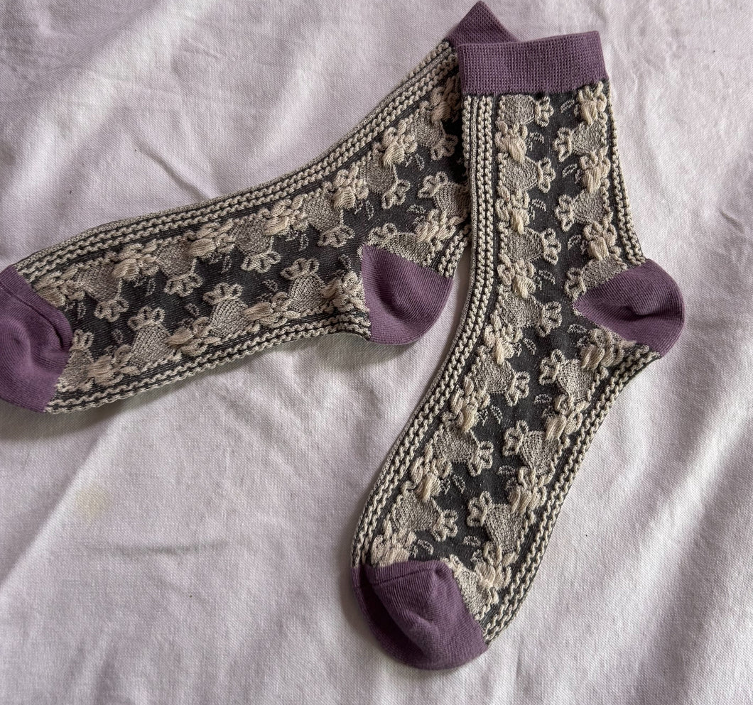 Floral crew SOCKS