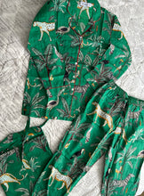 Load image into Gallery viewer, Jungle print pyjama set
