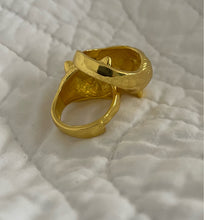 Load image into Gallery viewer, Mystical CAT RINGS in gold or Silver with zirconia gem eyes
